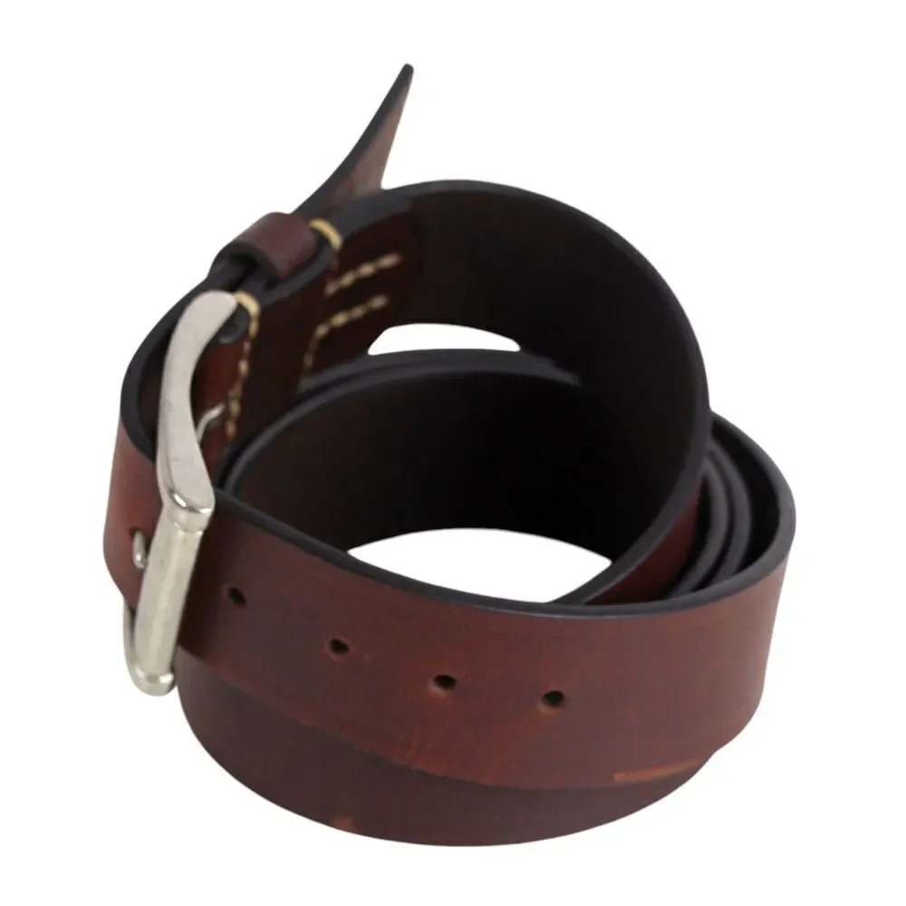 CLASSIC SADDLE BROWN GENUINE LEATHER 1 3/8